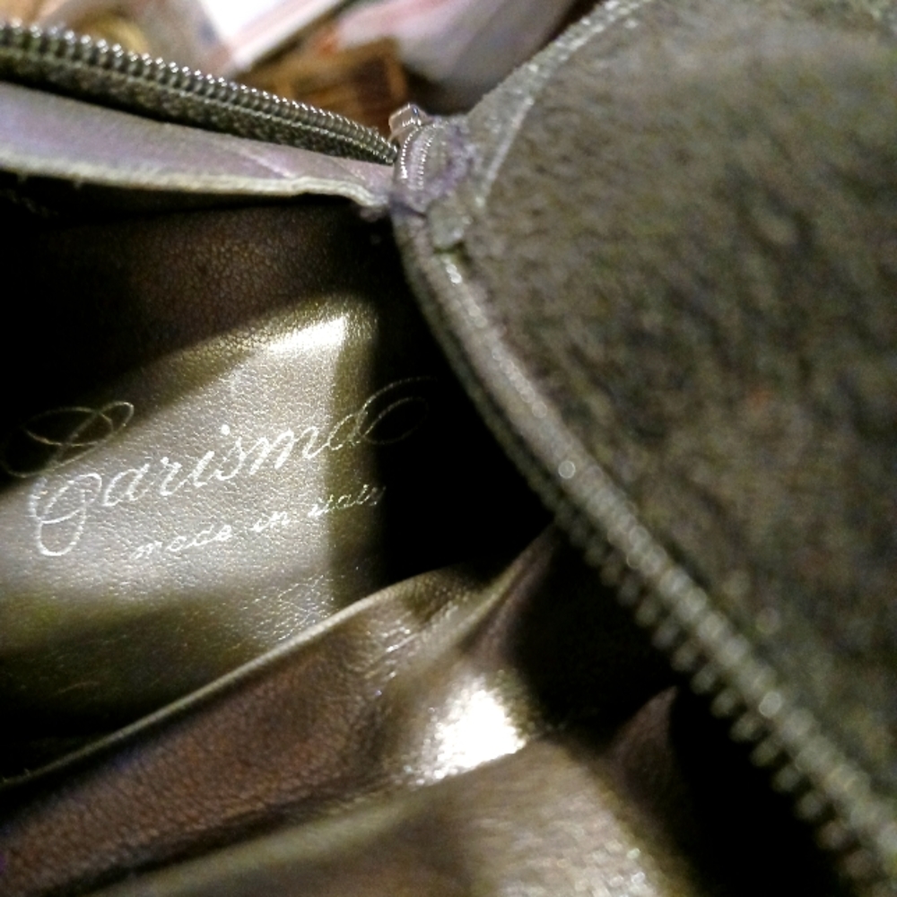 CARISMA Boots Knee High Italian Suede Rabbit Trim Like New!👢Nice Gift. 🎁 ❤